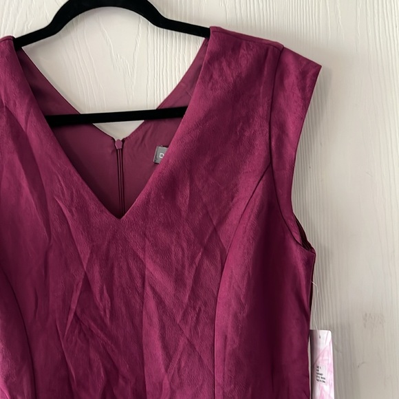 Donna Ricco Fuchsia Belted Midi Dress - Picture 10 of 12